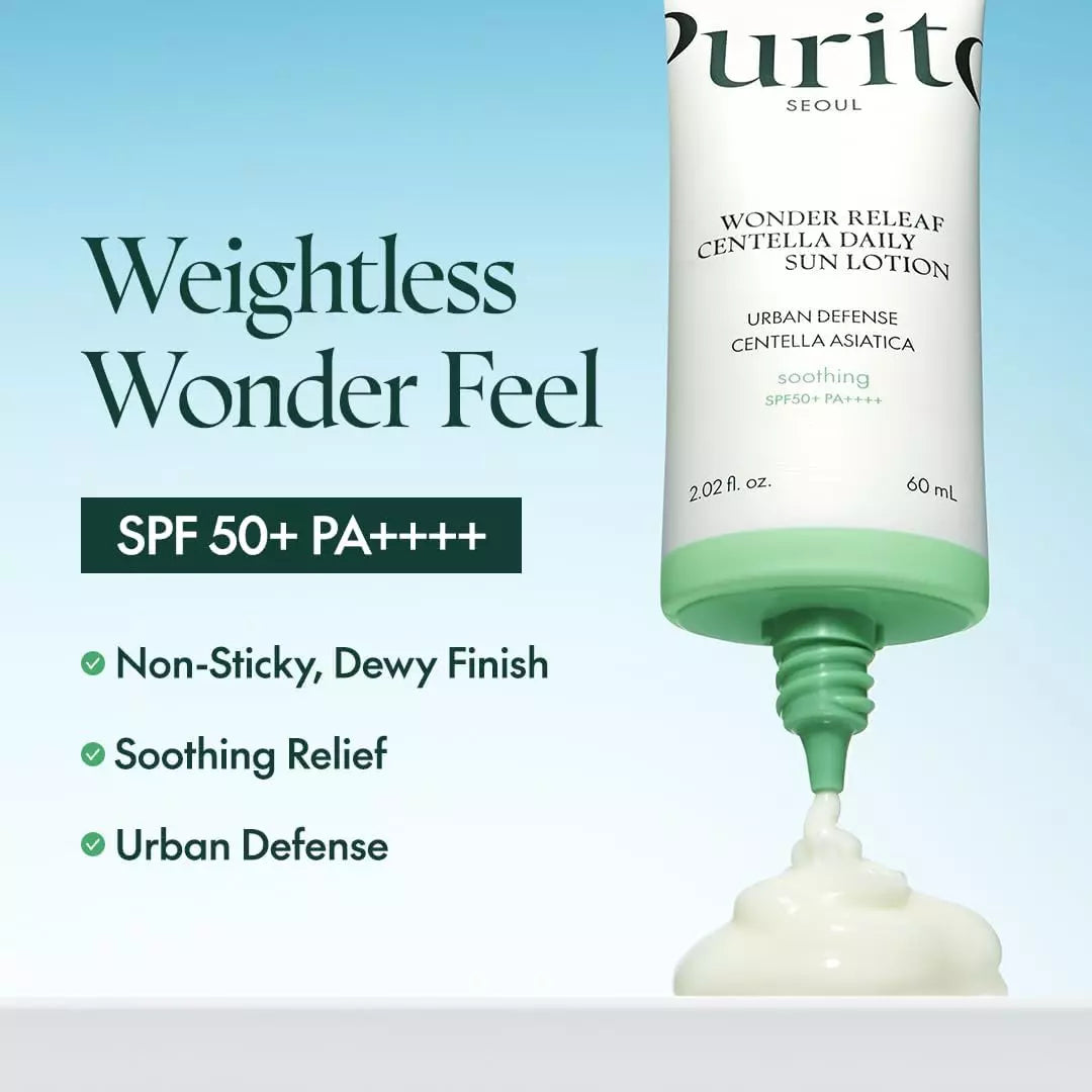 Wonder Releaf Centella Daily Sun Lotion Spf50+ PA++++  PURITO