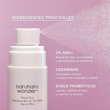 Black Rice Probiotics Barrier NAD+ Serum Mist HARUHARU WONDER