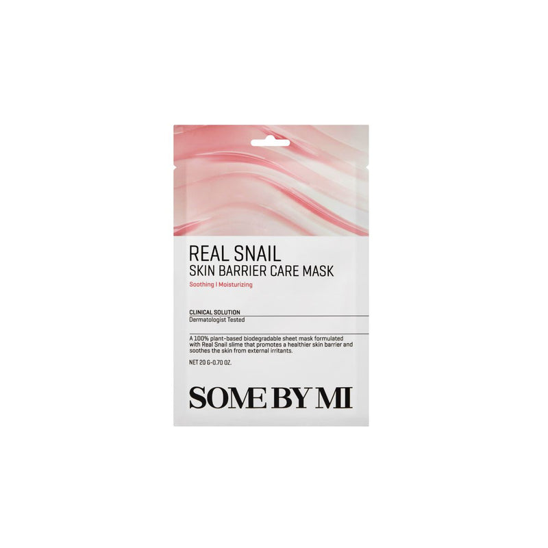 Real Snail Skin Barrier Care Mask SOME BY MI