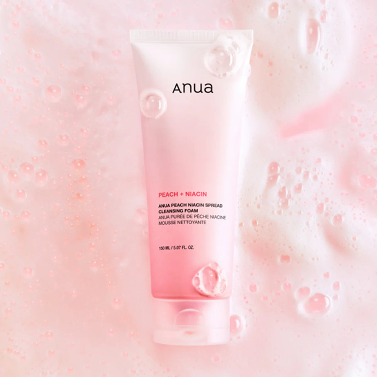 Peach Niacin Spread Cleansing Foam Anua
