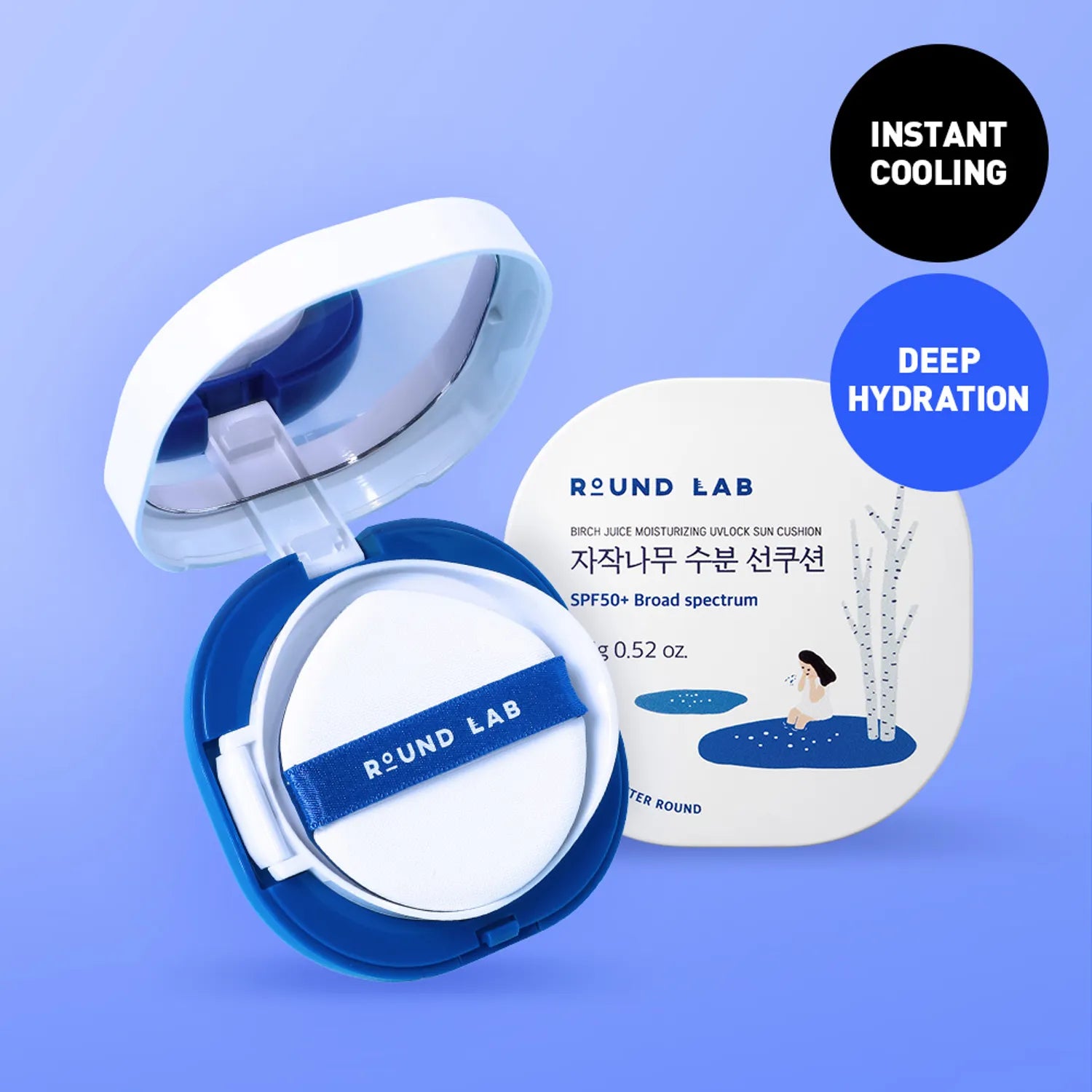 Birch Juice Moisturizing Sun Cushion Round Lab