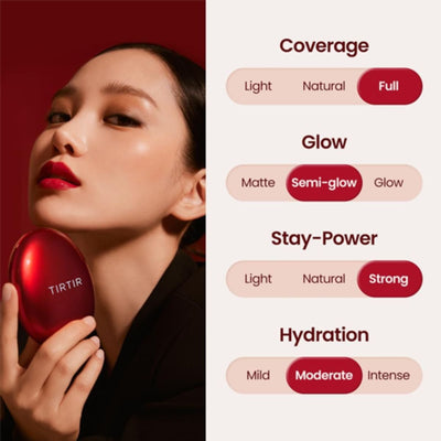 Base de maquillaje cushion Mask Fit Red SPF 40 PA++  24W Soft Beige TIRTIR